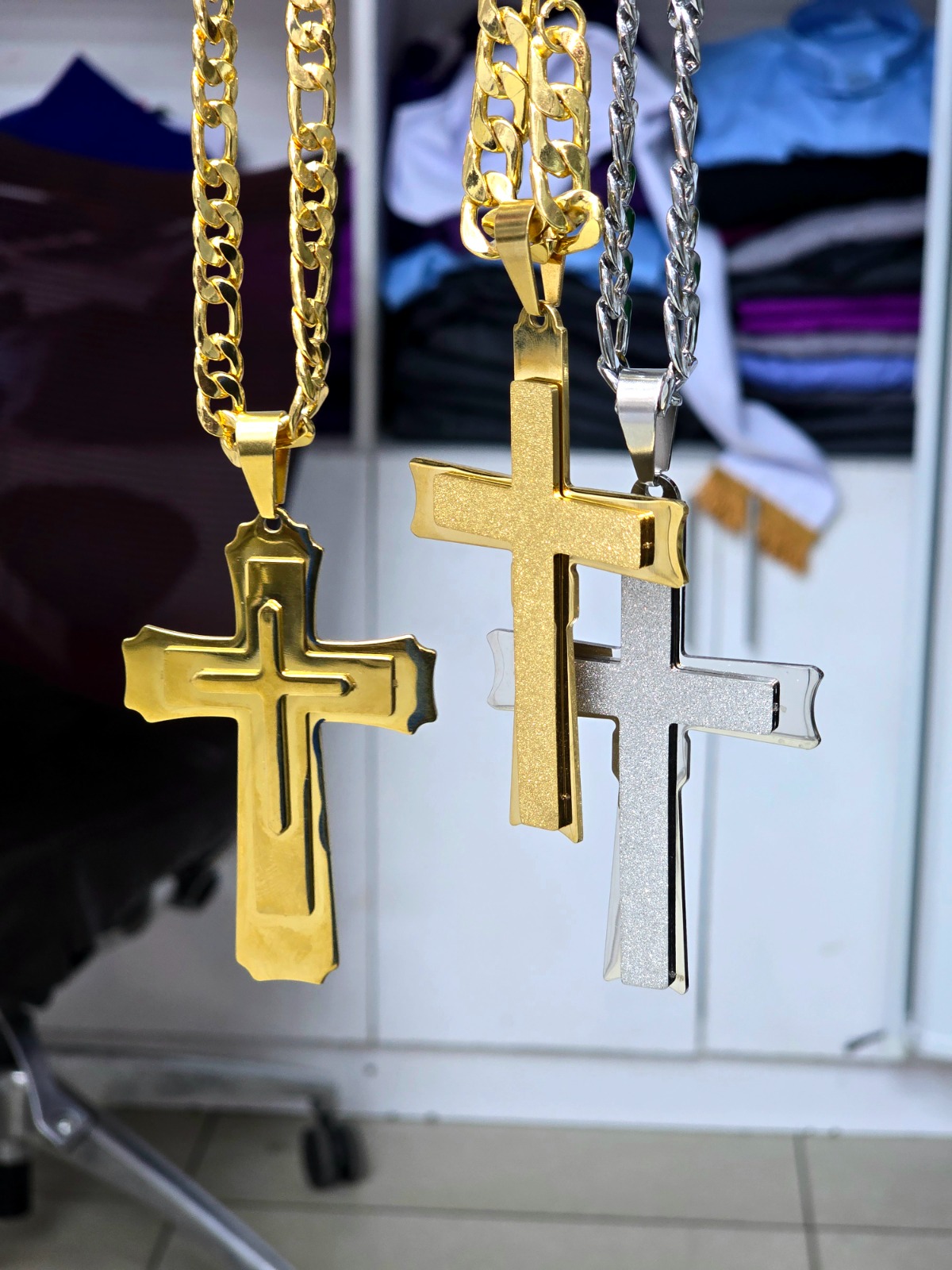 Pectoral Cross β Gold Finish